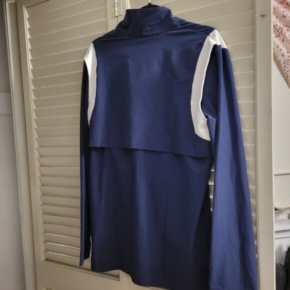 Unisex Nike Blue/White Quarter-Zip Windbreaker Small - Picture 3 of 4